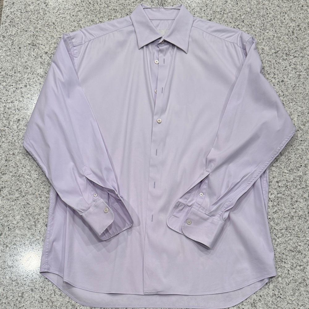 Prada Light Purple Men's Button Up Dress Shirt Size 16.5